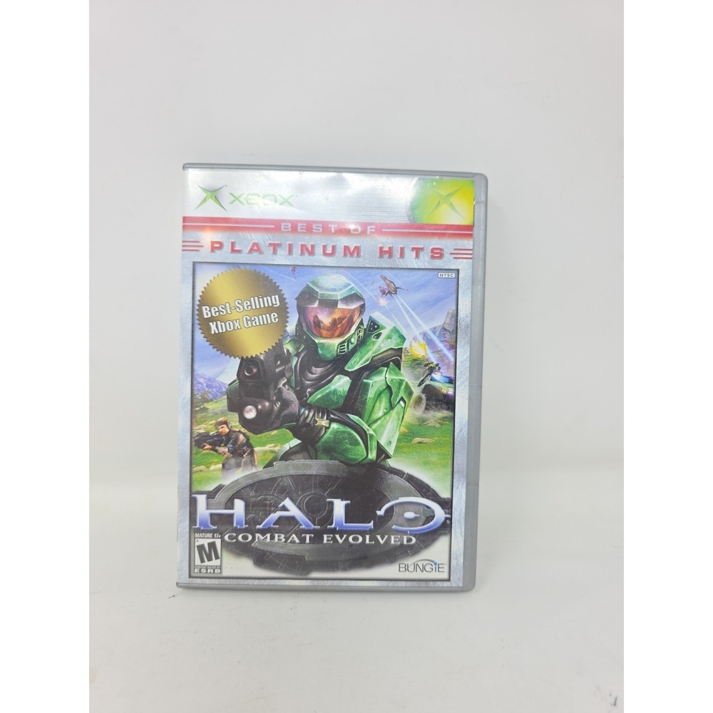 Halo: Combat Evolved Best of Platinum Hits (Microsoft Xbox 2001) CIB W/Manual